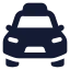 Taxi icon with solid standard style