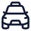 Taxi icon with stroke standard style