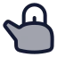 Teapod icon with duotone rounded style