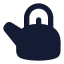 Teapod icon with solid rounded style