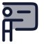 Teacher icon with duotone rounded style