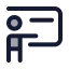 Teacher icon with duotone standard style