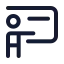 Teacher icon with stroke standard style