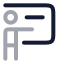 Teacher icon with twotone rounded style