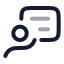 Teaching icon with twotone rounded style