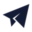 Telegram icon with solid sharp style