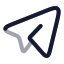 Telegram icon with twotone rounded style