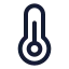 Temperature icon with stroke standard style