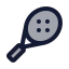 Tennisracket icon with duotone standard style