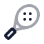 Tennisracket icon with twotone rounded style