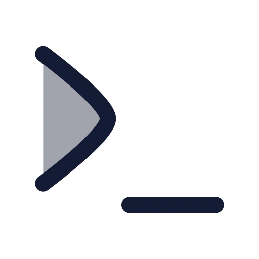 Terminal Icon in Duotone Rounded style