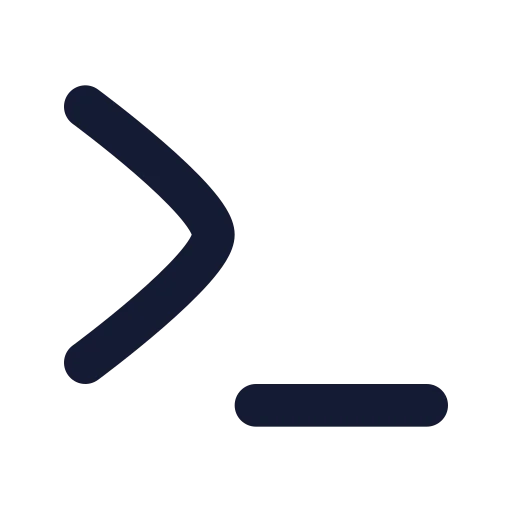 Terminal Icon in Solid Rounded style