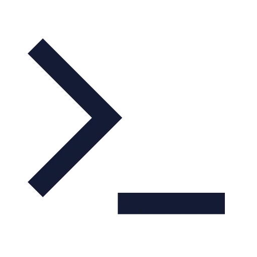 Terminal Icon in Solid Sharp style