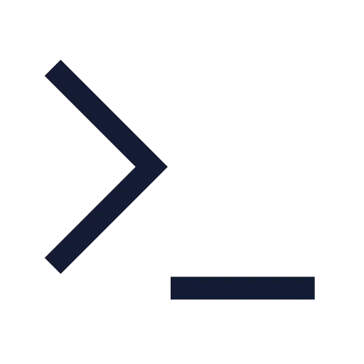 Terminal Icon in Stroke Sharp style