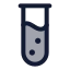 Testtube icon with duotone standard style