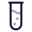 Testtube icon with twotone rounded style