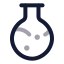 Testtube icon with twotone rounded style