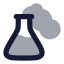 Testtube icon with bulk rounded style