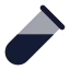 Testtubediagonal icon with bulk rounded style