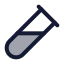 Testtubediagonal icon with duotone rounded style