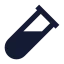 Testtubediagonal icon with solid sharp style