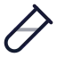 Testtubediagonal icon with twotone rounded style