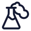 Testtube icon with stroke standard style