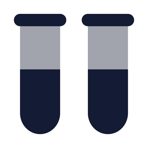 Test Tubes Icon in Bulk Rounded style