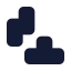 Tetris icon with solid standard style