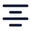 Textaligncenter icon with solid standard style