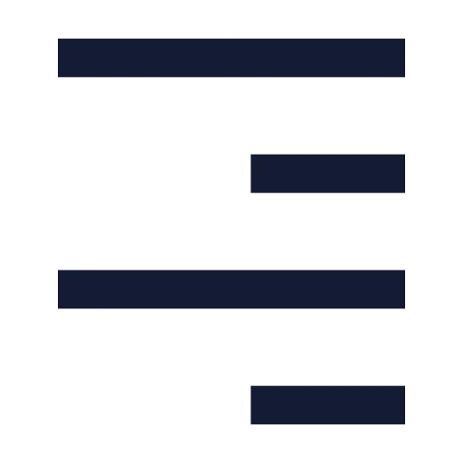 Text Align End Icon in Solid Sharp style
