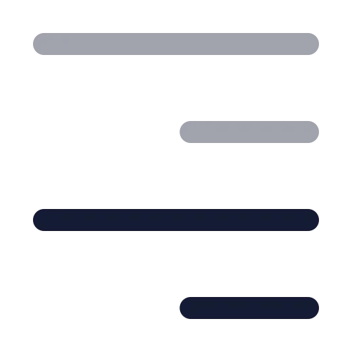 Text Align End Icon in Twotone Rounded style
