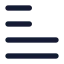 Textalignjustifyleft icon with solid rounded style
