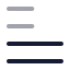 Textalignjustifyleft icon with twotone rounded style