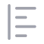 Textalignleft icon with duotone rounded style