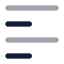 Textalignleft icon with bulk rounded style