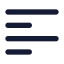 Textalignleft icon with solid standard style