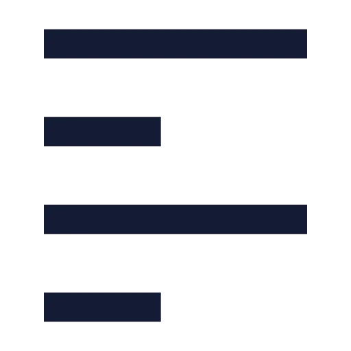 Text Align Start Icon in Solid Sharp style