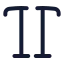 Textallcaps icon with stroke rounded style