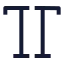 Textallcaps icon with stroke sharp style