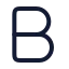 Textbold icon with stroke rounded style