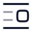 Textcenterlineleft icon with twotone rounded style