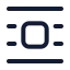 Textcenterlinemiddle icon with stroke standard style