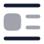 Textcenterlineright icon with bulk rounded style