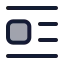 Textcenterlineright icon with duotone standard style