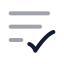 Textcheck icon with twotone rounded style