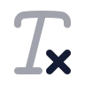 Text Clear icon preview