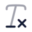 Textclear icon with duotone rounded style