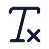 Text Clear icon preview