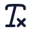 Textclear icon with solid rounded style